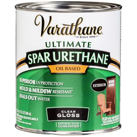 VARATHANE Ultimate Gloss Clear Oil-Based Spar Urethane 1 qt 9241H